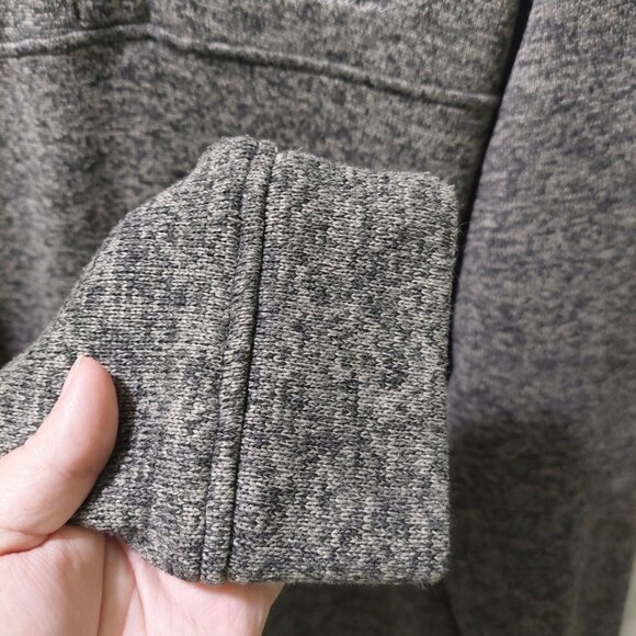 Eddie Bauer Mens Size TL Pullover Gray Radiator Sweater Fleece Snap Buttons - Picture 11 of 11